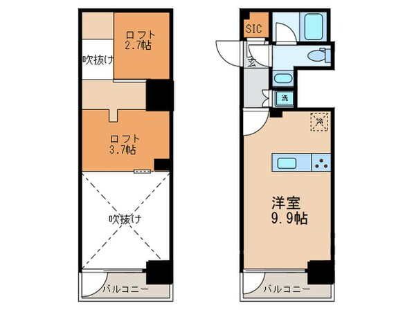 クロスレジデンス大崎の物件間取画像